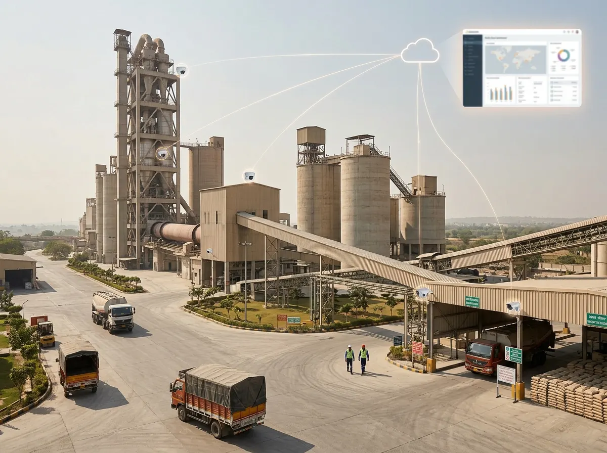 Star Cement multi-plant CCTV unified by TentoVision Cloud VMS across 4 plants