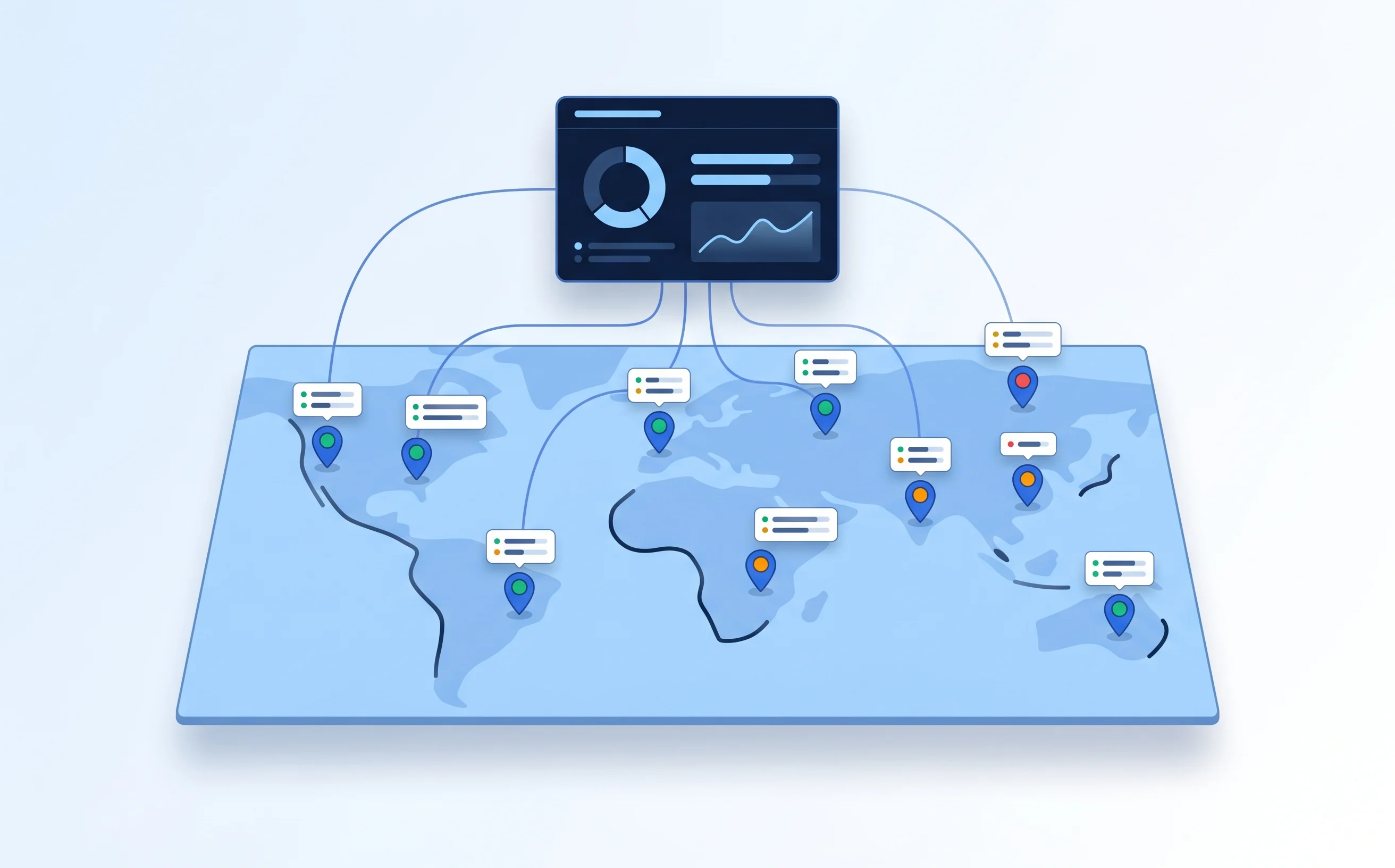 Centralized dashboard showing disk health for hundreds of drives across many NVR sites, ranked by risk